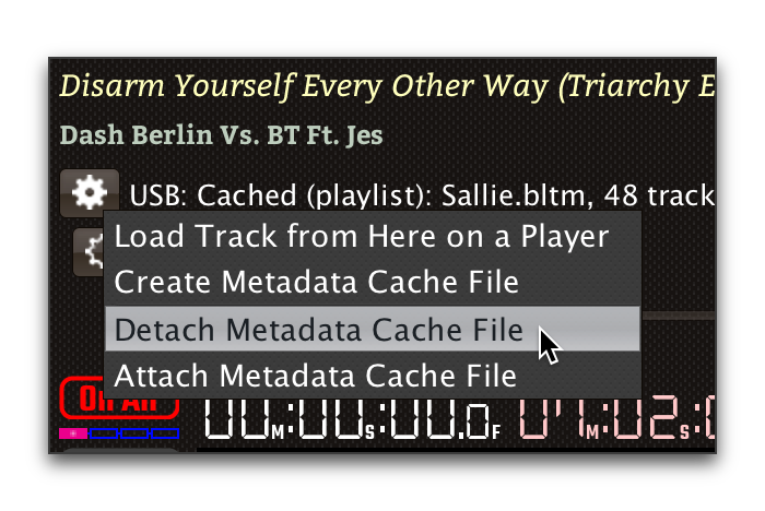 Metadata Cache Attached