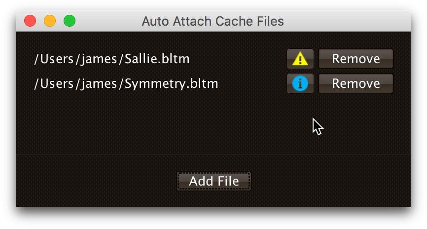 Auto-Attach window with some files