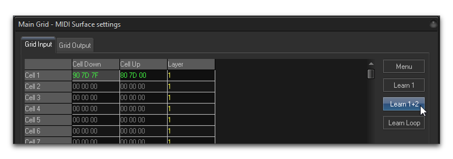 Beyond MIDI Main Grid