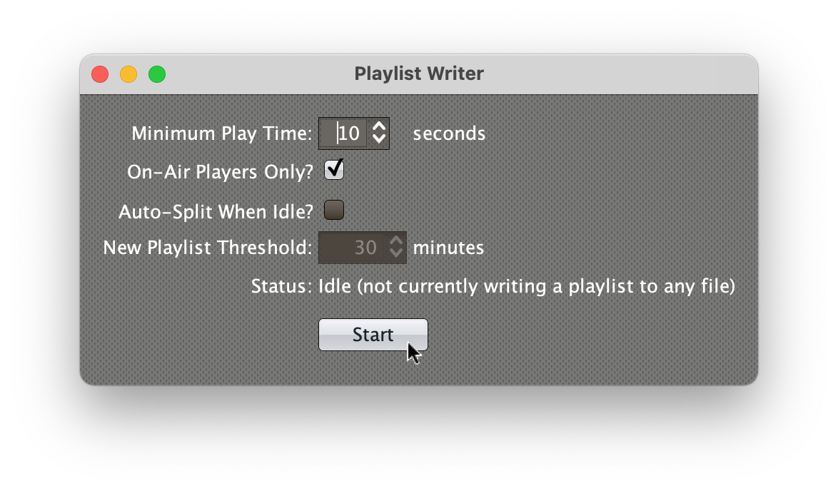 Playlist Writer