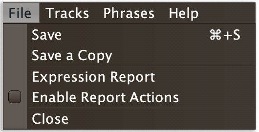 Show File Menu