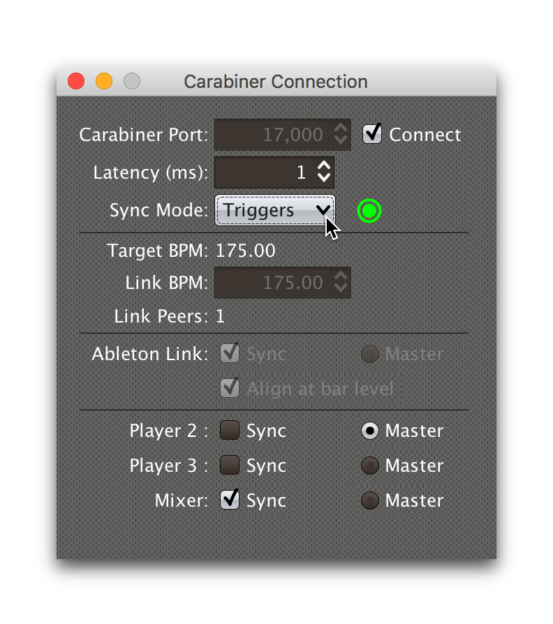 Carabiner controlling the tempo