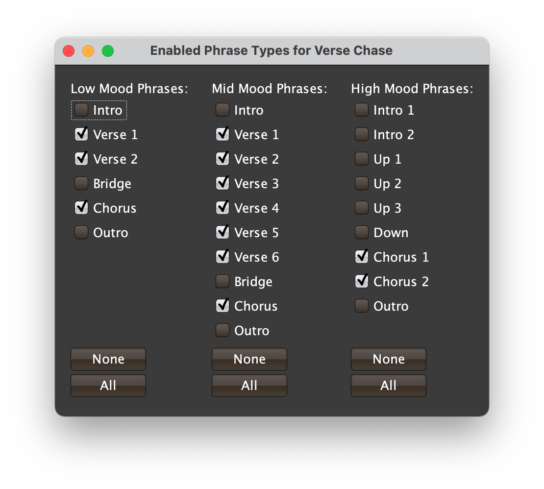 Phrase type picker