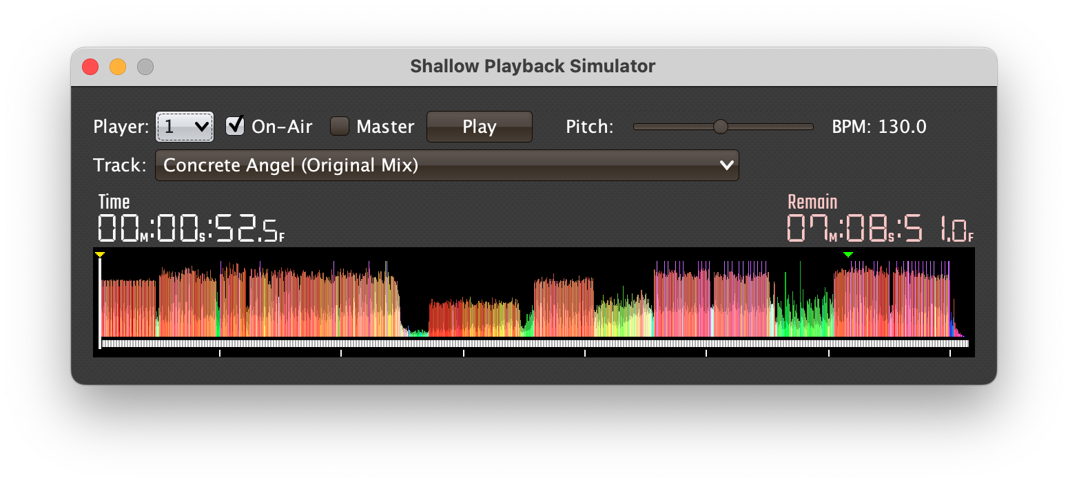 Shallow Playback Simulator