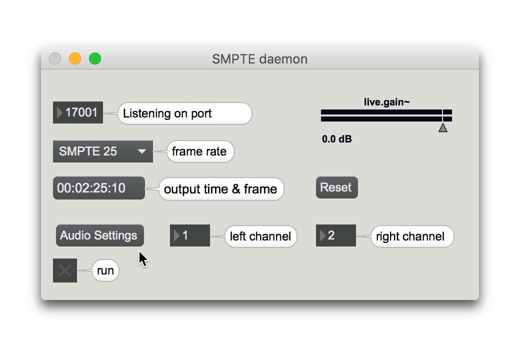 SMPTE Linear Timecode :: Beat Link Trigger User Guide