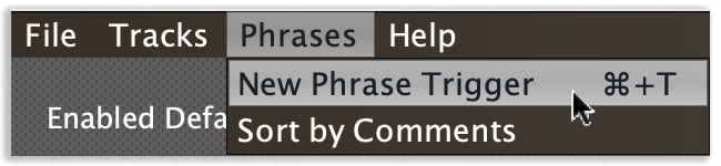 Phrase Menu