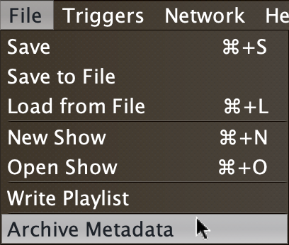 Archive Metadata