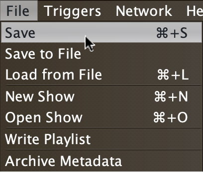 Save option