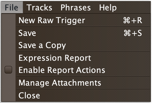 Show File Menu